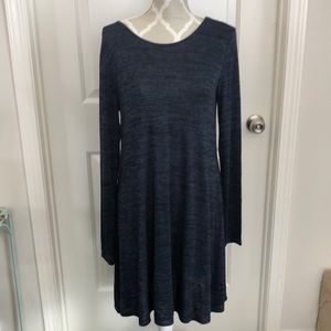Gap blue and black print shift dress size med